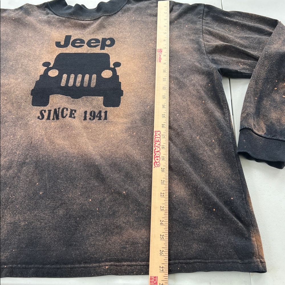 Lee Sport Jeep Branded Black and Brown Long Sleeve Cotton Crew Neck T-Shirt XL - Picture 4 of 6